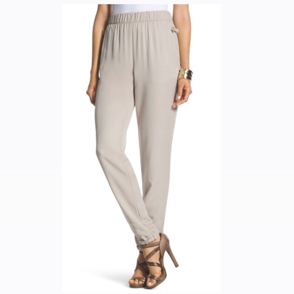 NWT Chico’s Taupe Hardware Soft Ankle Pant 291